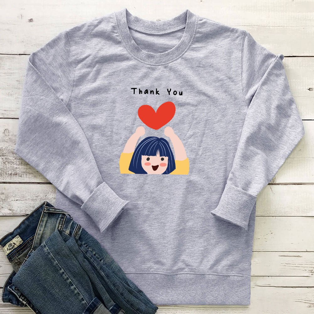 Sweat à capuche long et imprimé « Love »