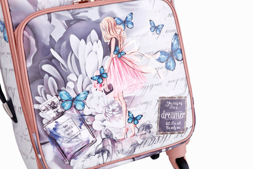 Arosa Elegant Floral Spinner Luggage