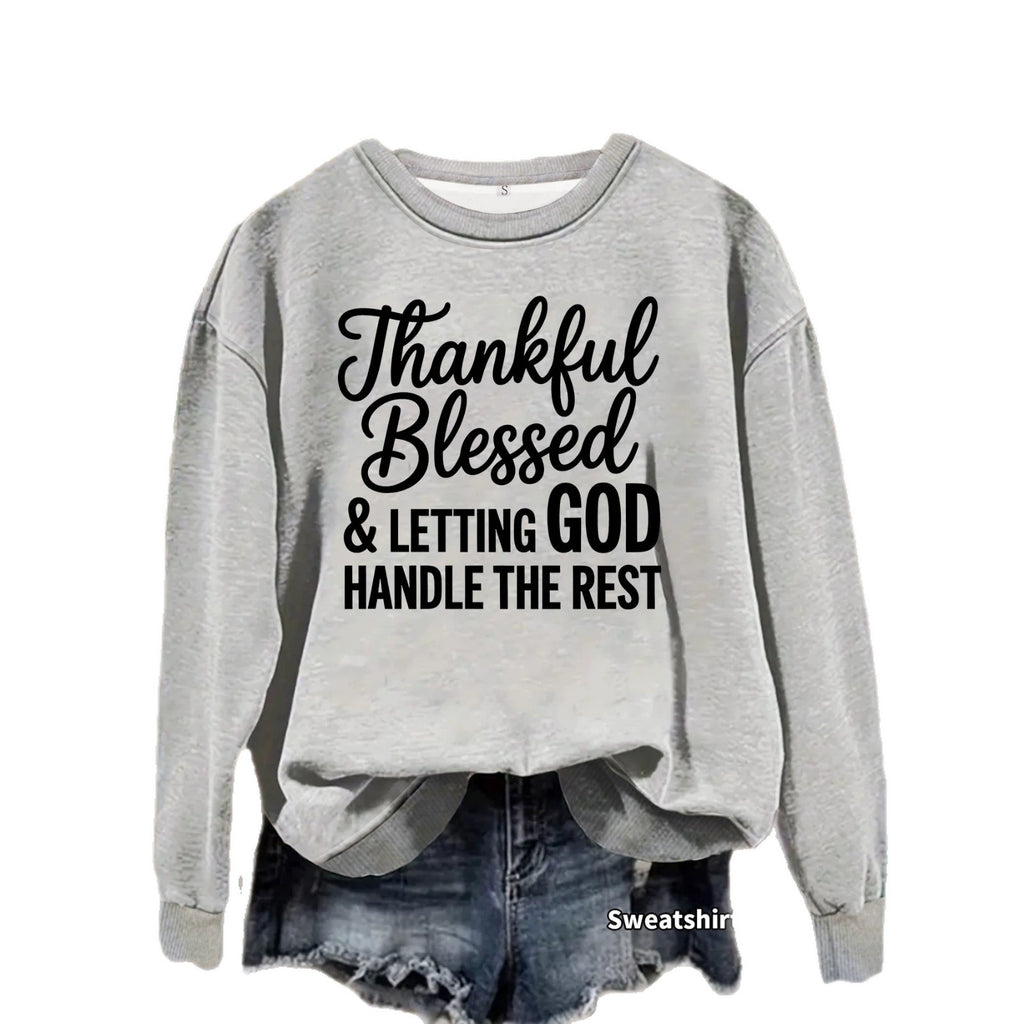 Loose velvet sweatshirt