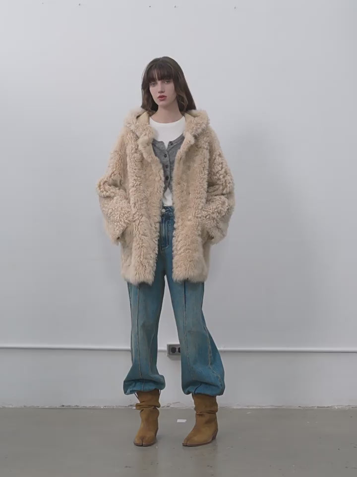 Clouds of Smoke Become Rain Imported Tuscan Hooded Sheepskin