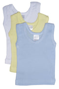 Paquete de 3 camisetas sin mangas en colores pastel para niño Bambini