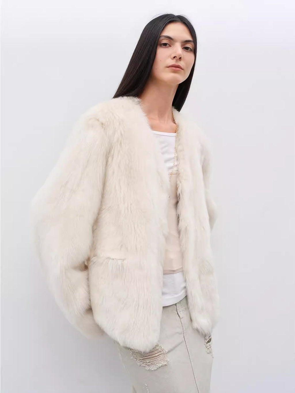 Babylon Phantom Nights Tuscan Sheepskin Pink Coat