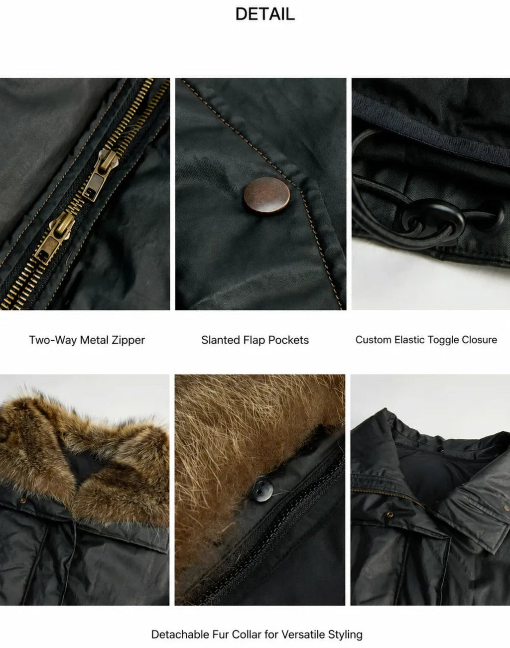 Firelady Fur Women's Down Fur Parka Coyote and Raccoon Fur Collar-“The Long Night Is Coming”