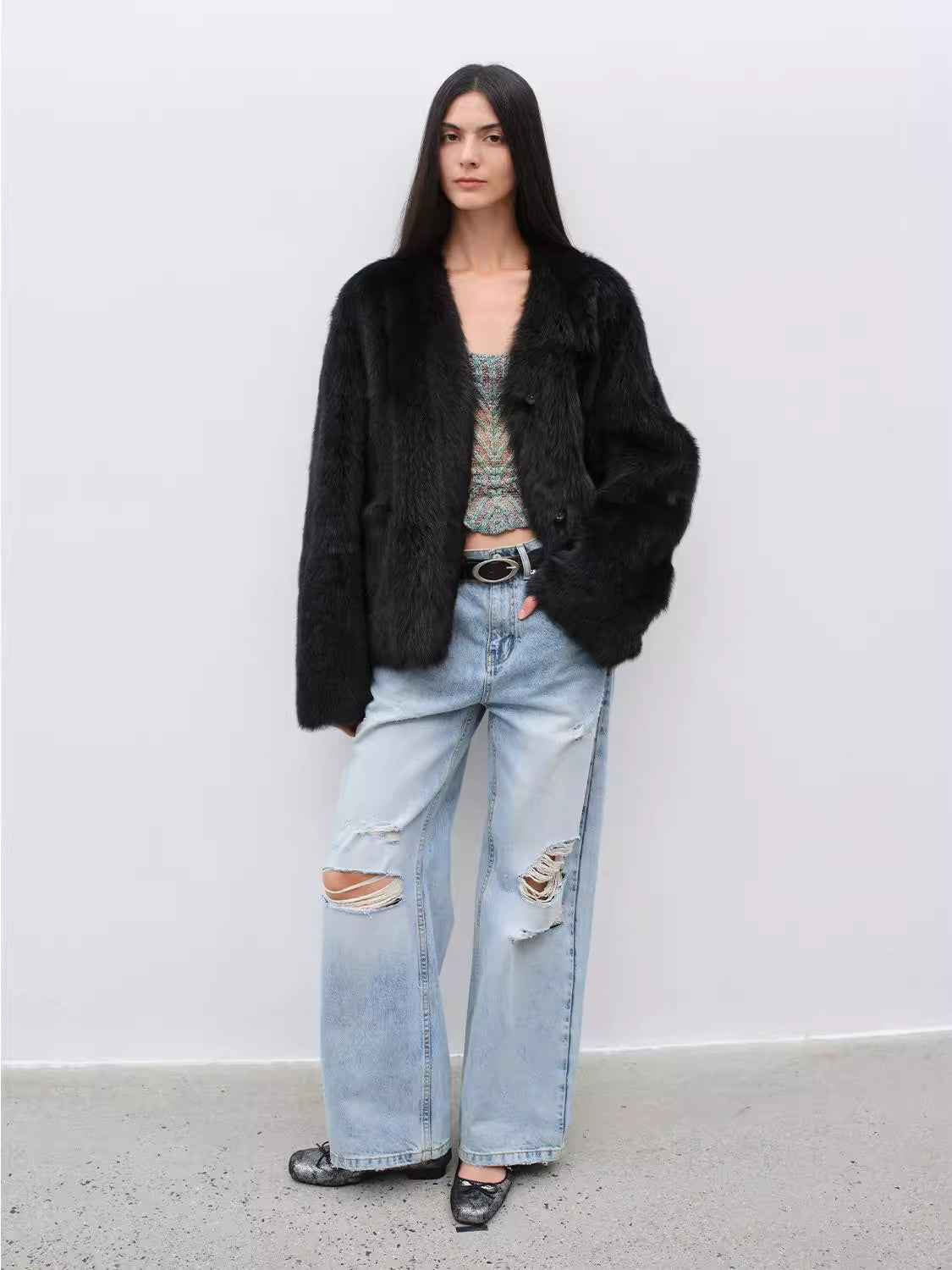 Babylon Phantom Nights Tuscan Sheepskin Pink Coat