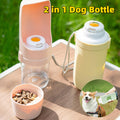 2-in-1 Reise-Hundewasserflasche Tierwasserdispenser Futterspender Trinknapf Hundeausflug Wasserflasche Haustiere Outdoor Tragbarer Napf Haustierprodukte