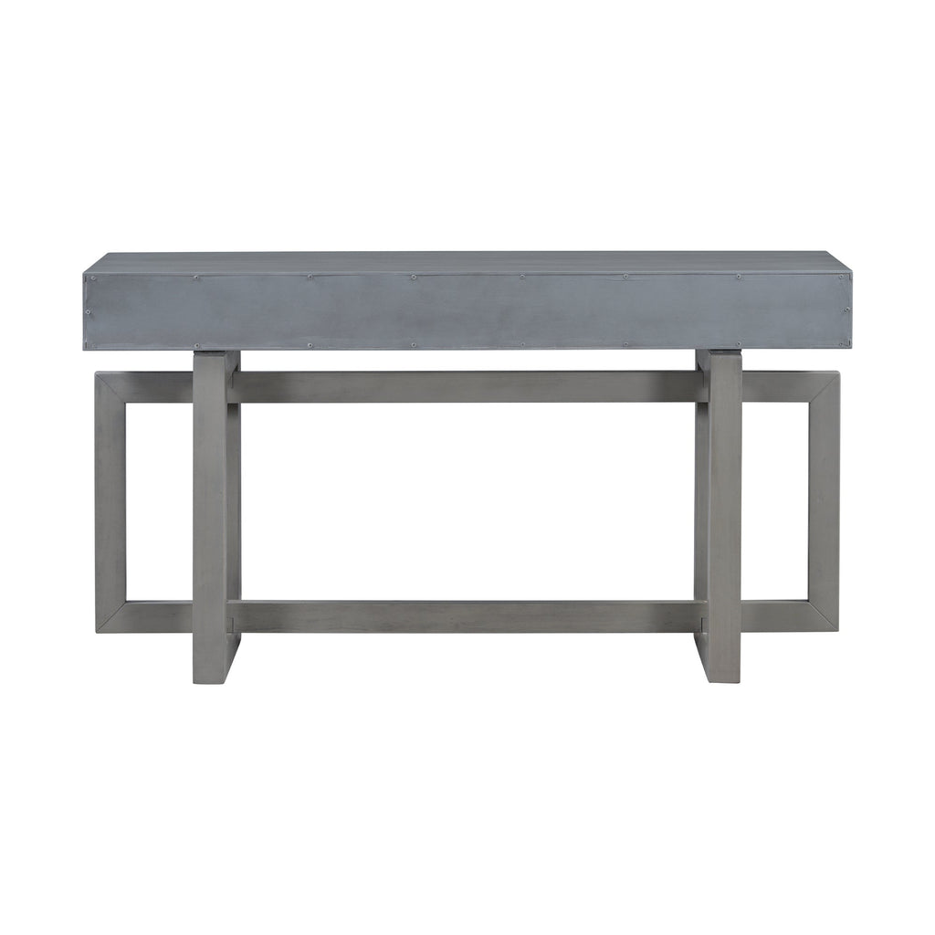 Elegante mesa consola con tres cajones, mesa de entrada extra larga para recibidor, pasillo, sala de estar, vestíbulo, corredor