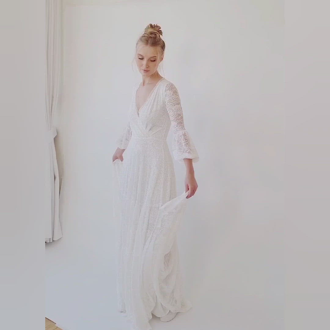 Vestido estilo gitano con capas #1365