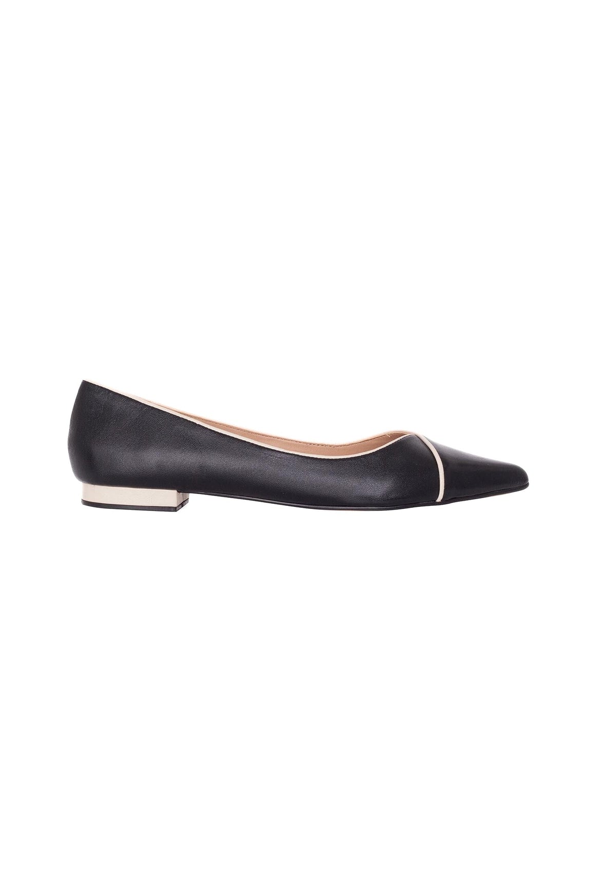 Ariri Black Leather Ballerinas – Comfort Flat