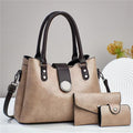 Large-capacity Shoulder Bag Crossbody Bag And Handbag Wallet Three-piece Set