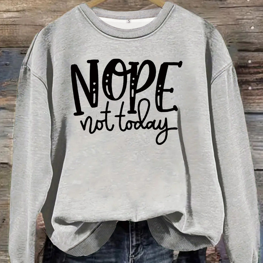 Loose velvet sweatshirt