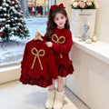 Children's Christmas Bow Dress