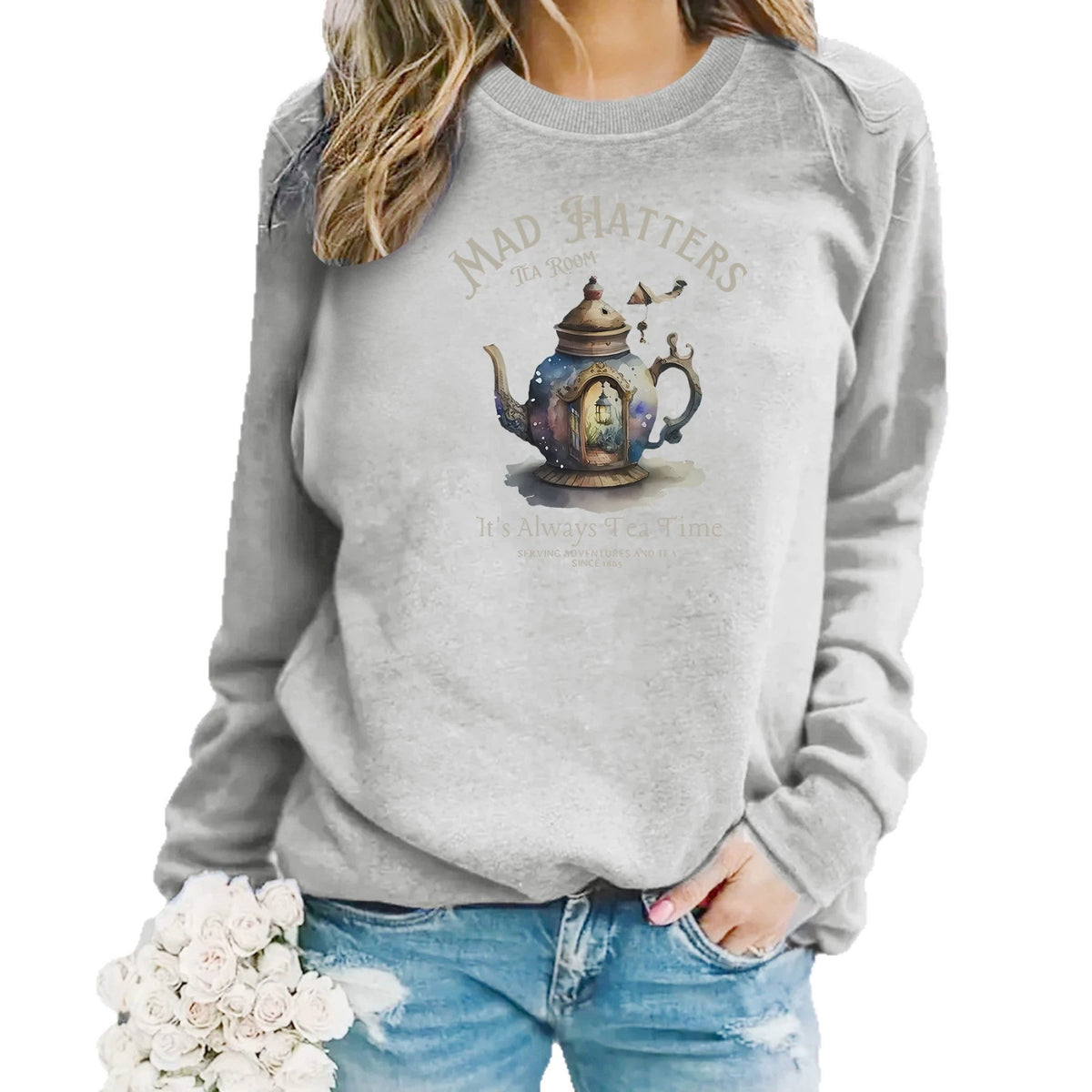 Long sleeved fleece hoodie