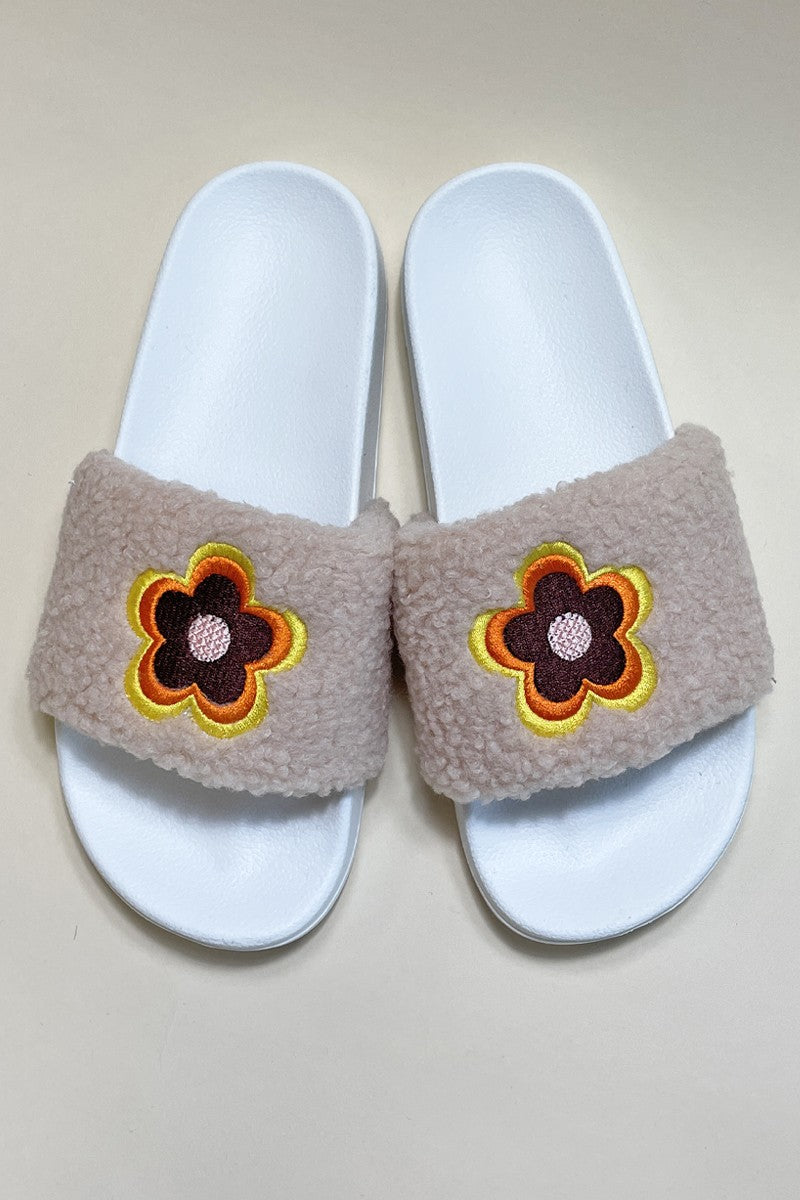 Mules fantaisie en sherpa