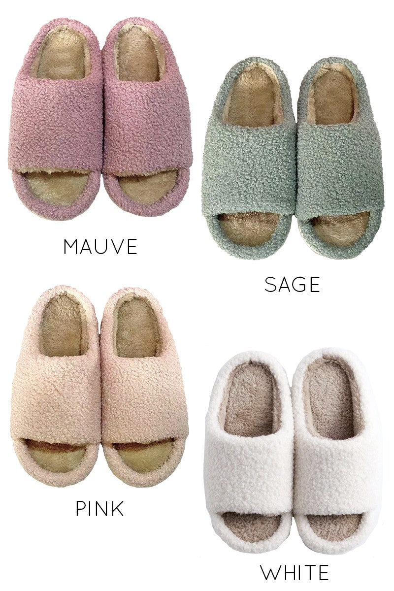 Open Toe Novelty Slippers