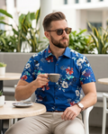 Island Breeze Floral Short-Sleeve Shirt