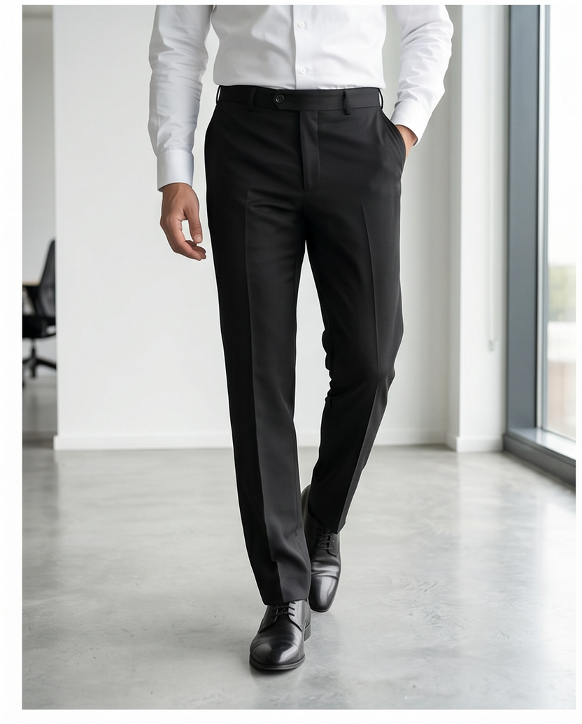 All-Season Slim-Fit-byxor i ullblandning