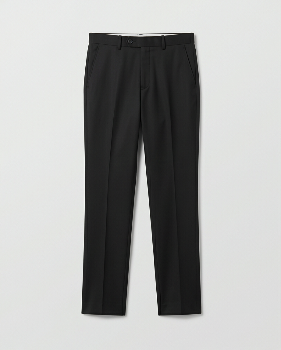 Wszystkosezonowe spodnie z wełnianej mieszanki o kroju slim fit