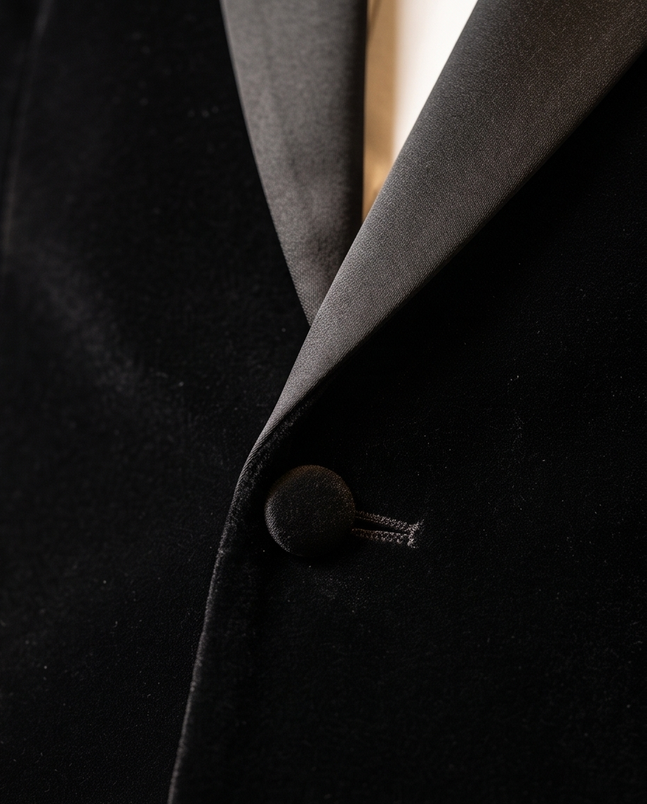 Men’s Premium Velvet Tuxedo Blazer With Satin Lapels