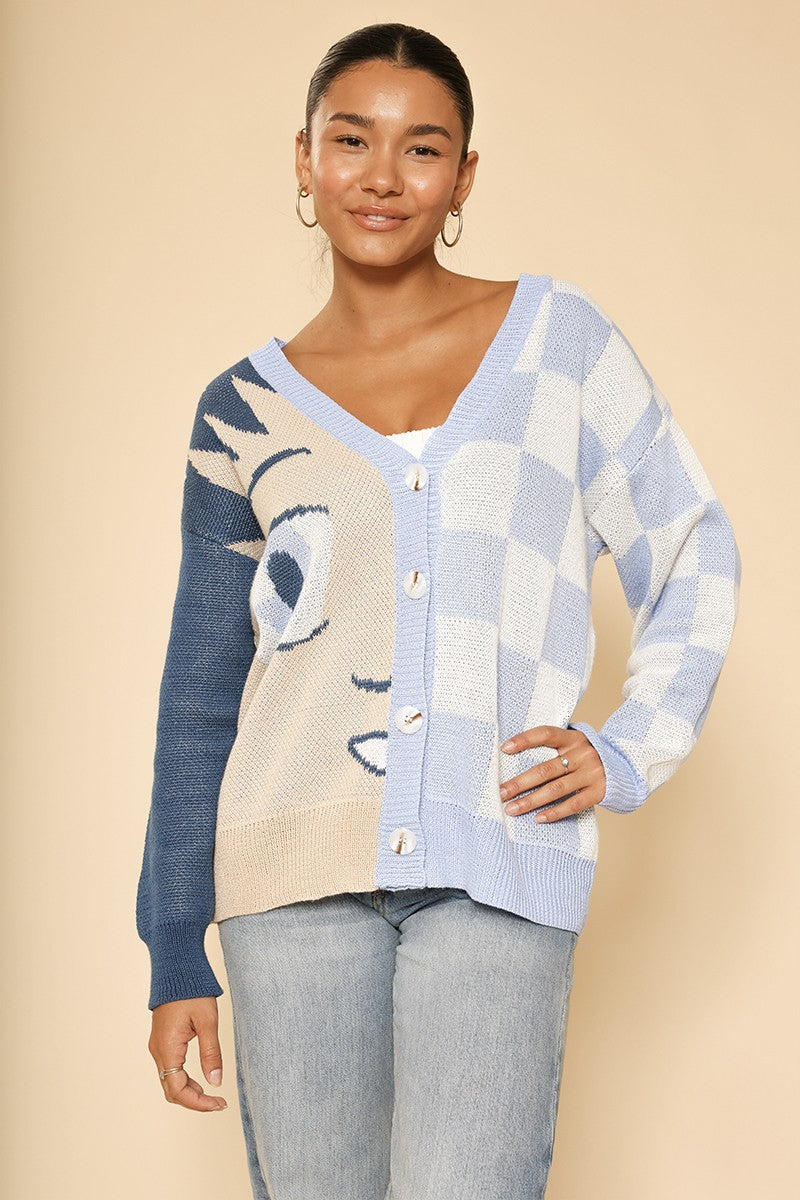 Anime Checkered Cardigan
