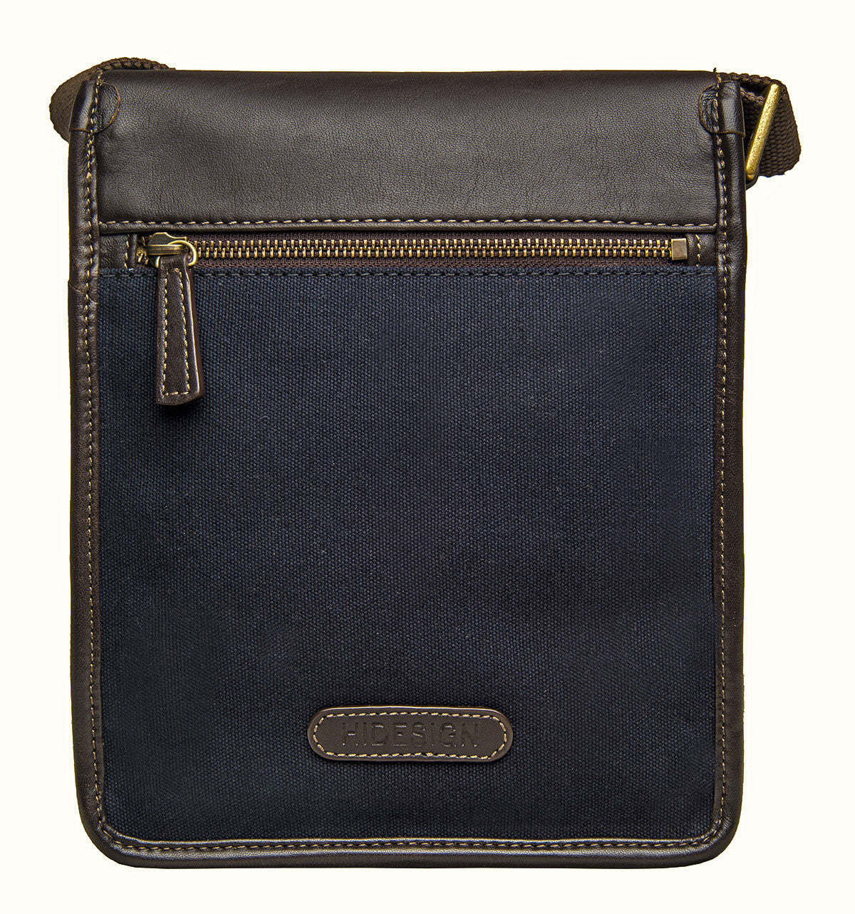Aiden Genuine Leather and Canvas Mini Crossbody Men/Women Messenger Bag/Travel Bag / 10.5" iPad Bag