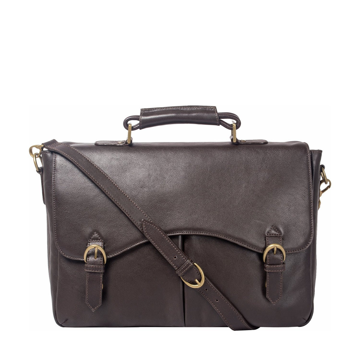 Hawkins Leather 15" Laptoptaugliche Aktentasche Arbeitstasche