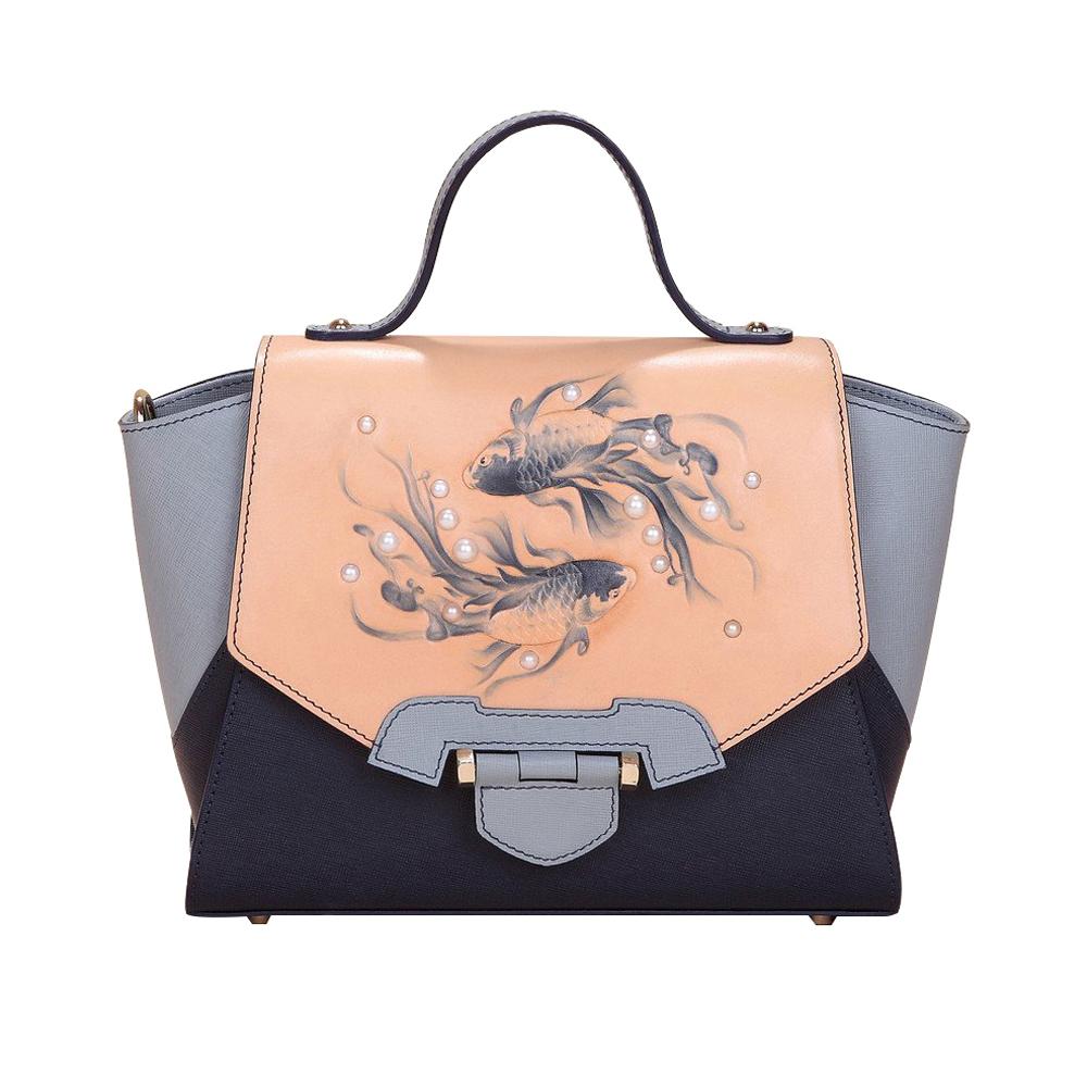 Bolso pequeño Koi azul