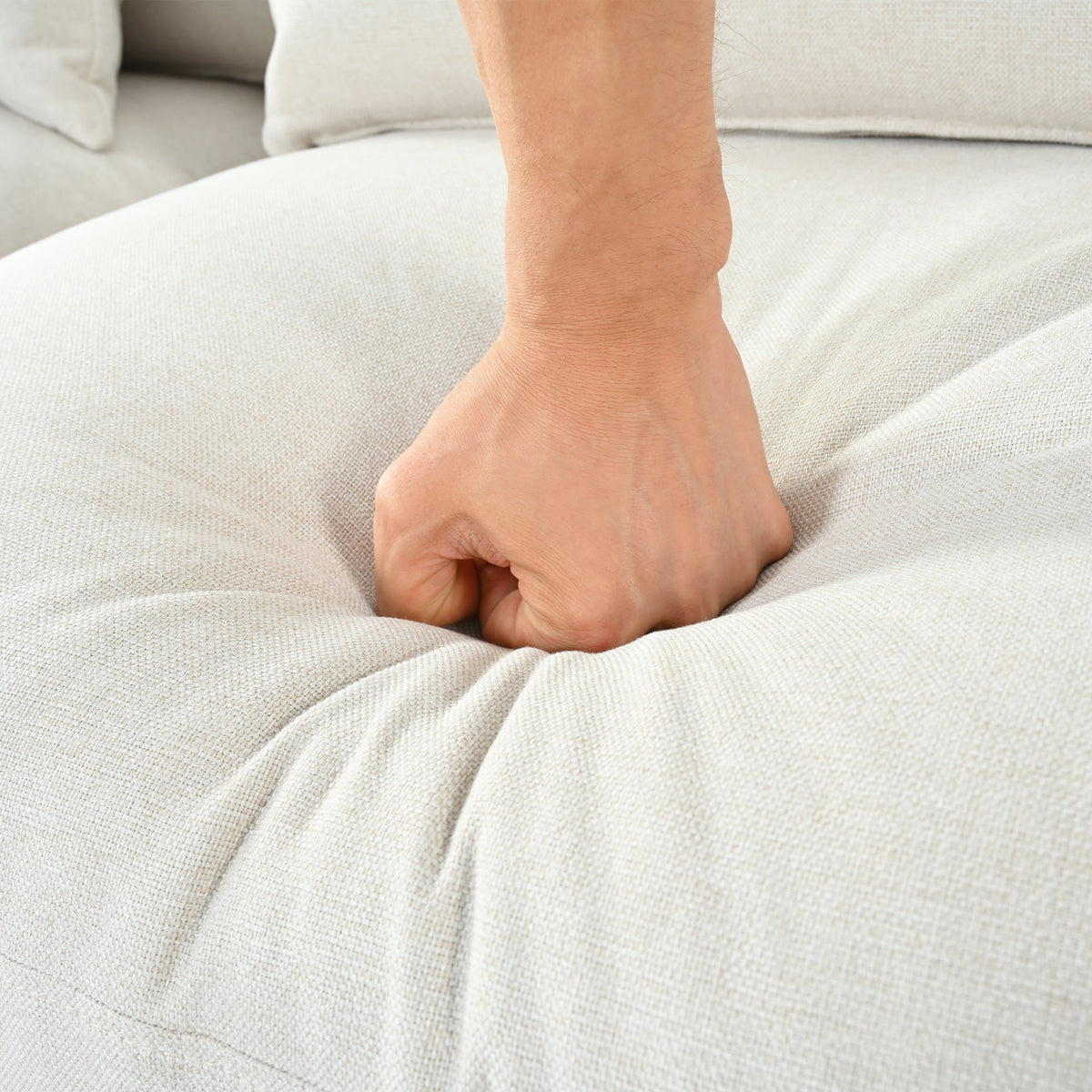 Sofá modular en forma de L con cojines de respaldo extraíbles, 3 almohadas y 2 espacios de almacenamiento, adecuado para salas de estar, ofi
