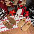 Fleece-lined Fluffy Half-slippers For Women