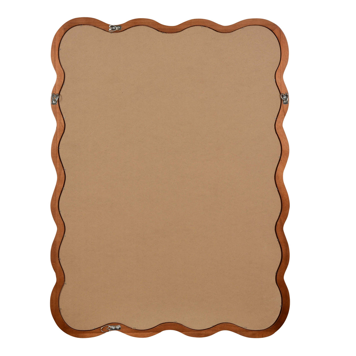 30'x40' Wavy Rectangle Solid Wood Frame Decorative Mirror,For Bedroom, Bathroom, Living Room, Entryway
