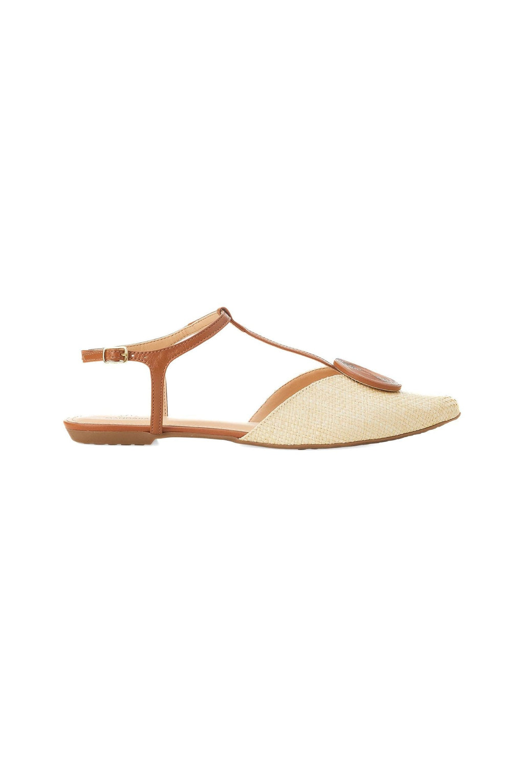 Acerola Textile Sandals – Natural Eco Flat