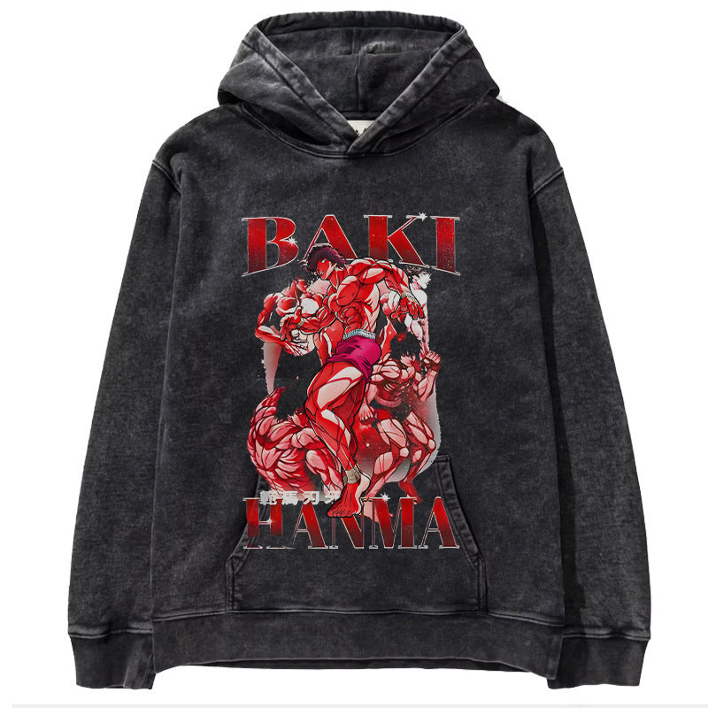 Blade Teeth Anime-tröja med huva för dam och herr