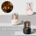 Atmosphärenlicht Luftbefeuchter Kerzenlicht Aroma Diffusor Tragbarer 120ml Elektrischer USB Luftbefeuchter Kaltnebel Vernebler 8-12 Stunden mit LED-Nachtlicht