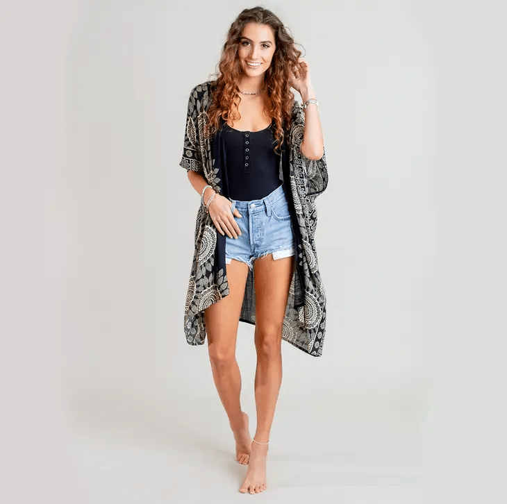 Salida de baño tipo kimono Bondi Mandala para bikini