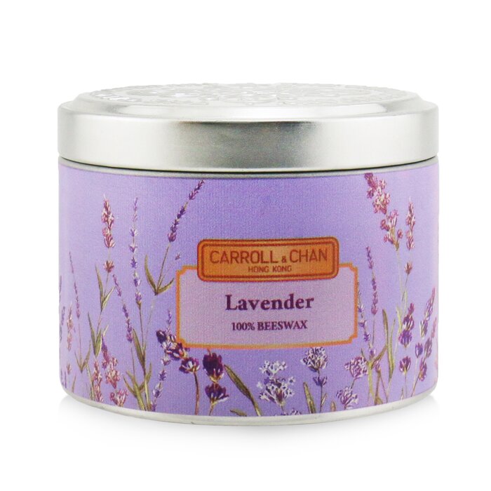 The CANDLE COMPANY (CARROLL & CHAN) - 100% Beeswax Tin Candle - Lavender