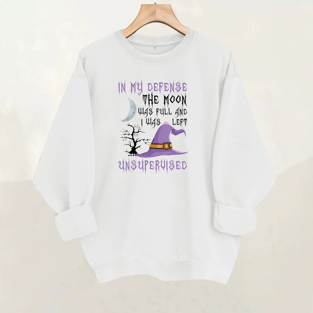 Round neck fleece hoodie
