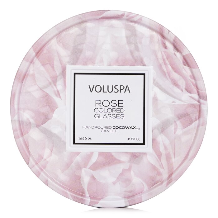 VOLUSPA - 2 Wick Tin Candle - Rose Colored Glasses