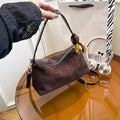 Women's Sophisticated Suede Crossbody Bag For Commuting