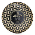 VOLUSPA - 3 Wick Decorative Tin Candle - Suede Noir