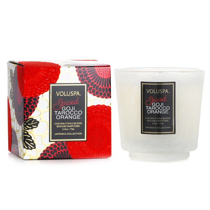 VOLUSPA - Petite Pedestal Candle - Spiced Goji Tarocco Orange