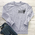 Mental Health Matters letter printed hoodie