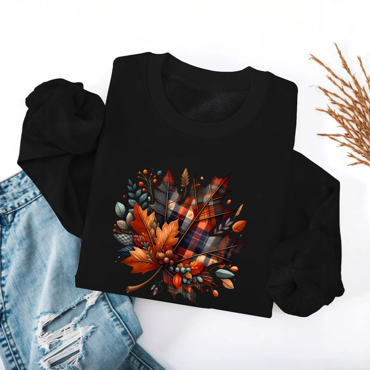 Round neck fleece hoodie