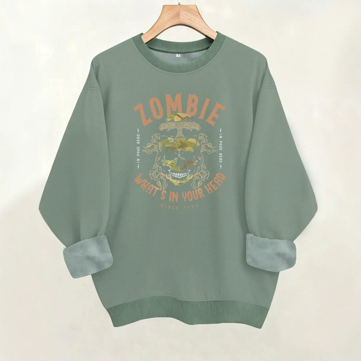 Long sleeved shirt with fleece hoodie