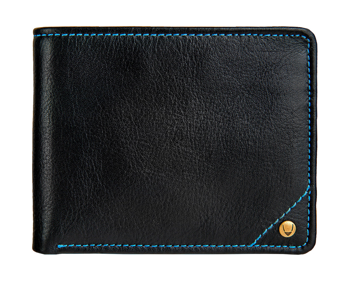 Hidesign Angle Stitch Leather Multi-Compartment Leather Wallet
