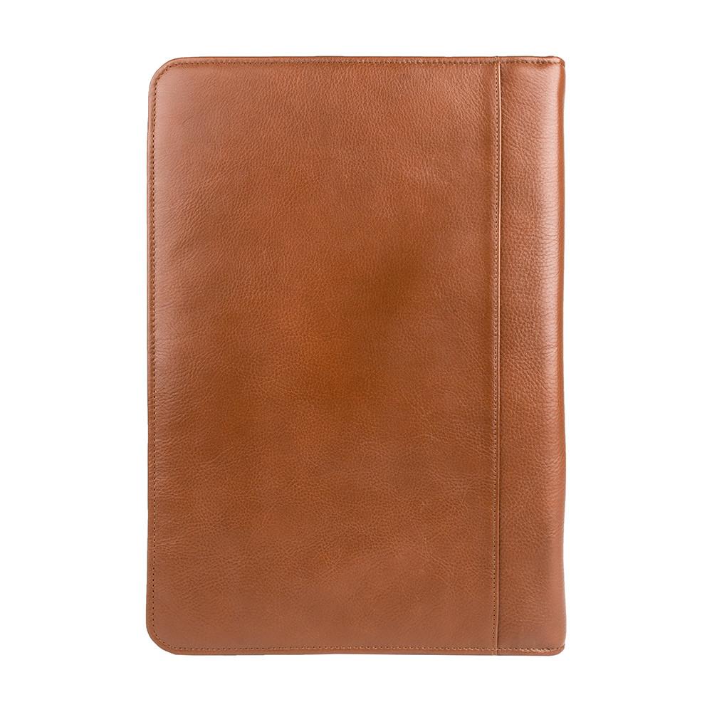 Carpeta/Portafolio de piel para iPad con cuaderno de papel hecho a mano