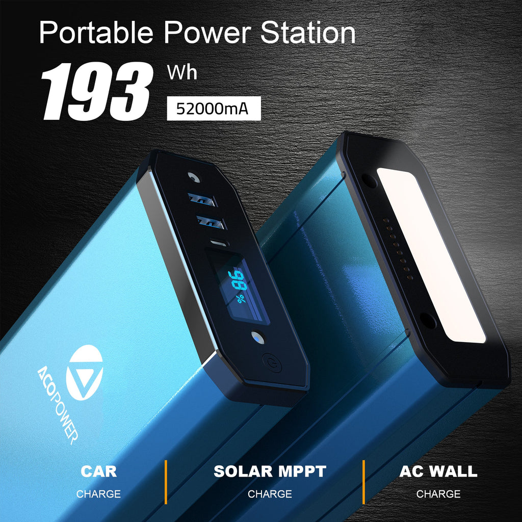 Estación de energía portátil ACOPOWER de 193Wh