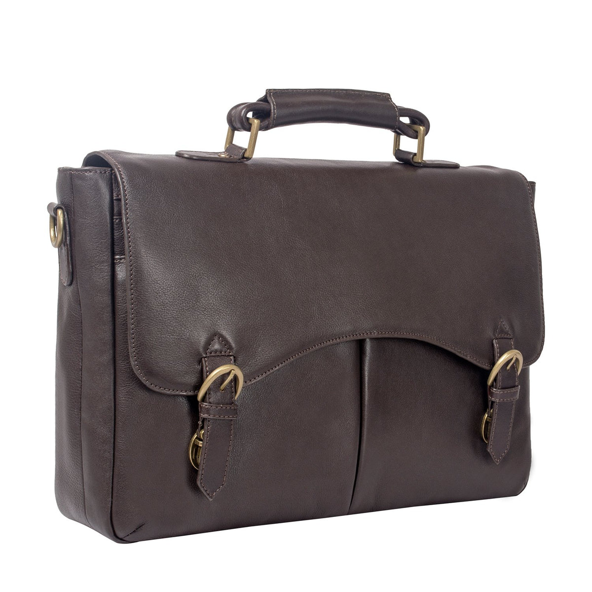 Maletín de trabajo Hawkins Leather compatible con laptop de 15"