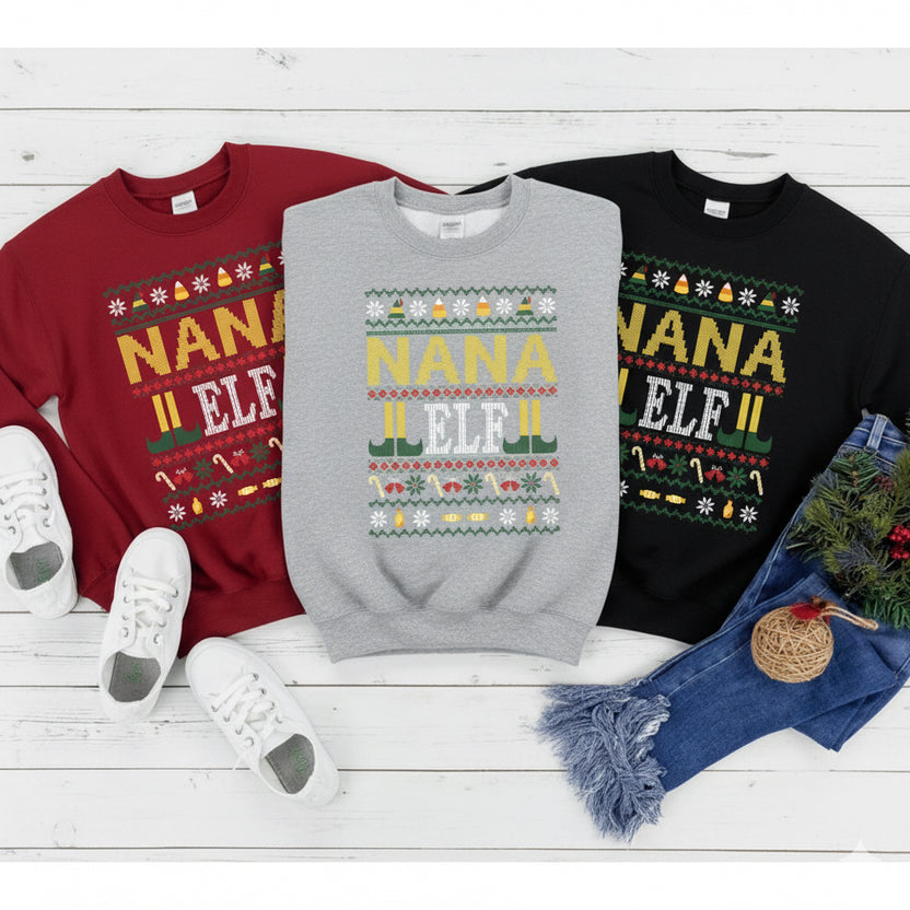 Nana ELF Christmas Sweatshirt