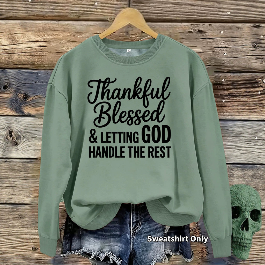Loose velvet sweatshirt
