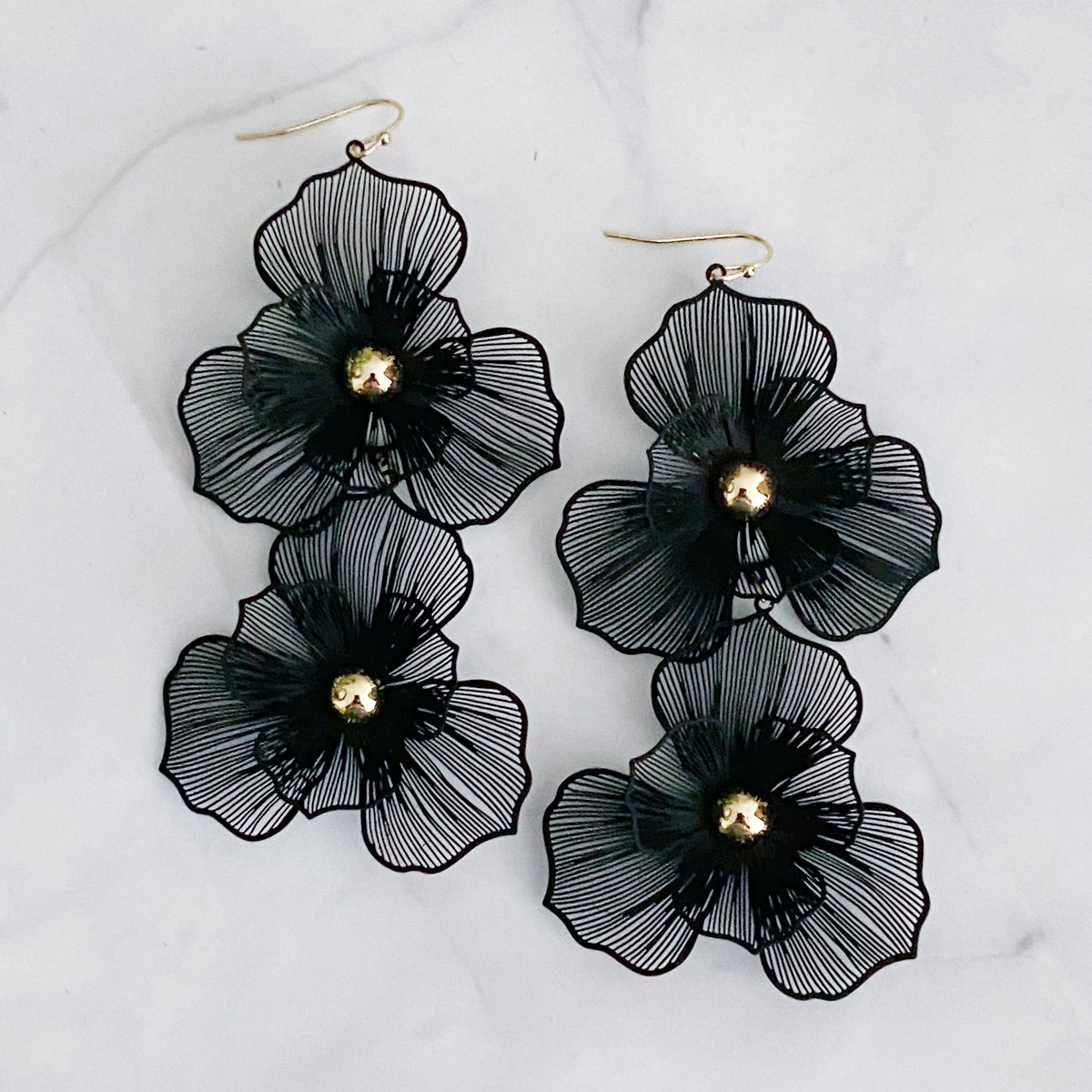 Pendientes Royal Garden Double Bloom