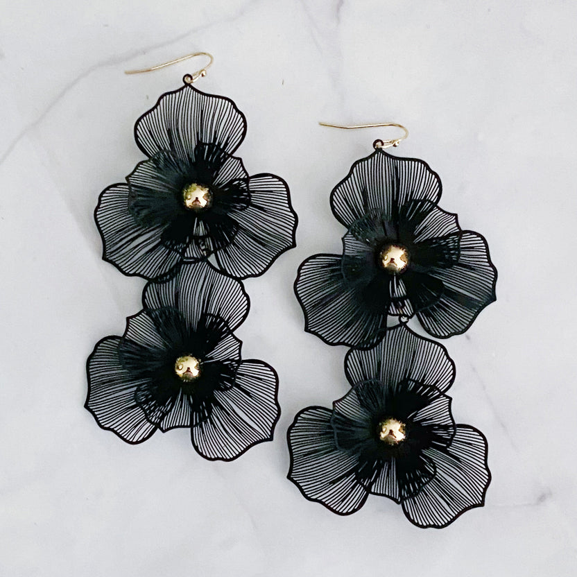Pendientes Royal Garden Double Bloom